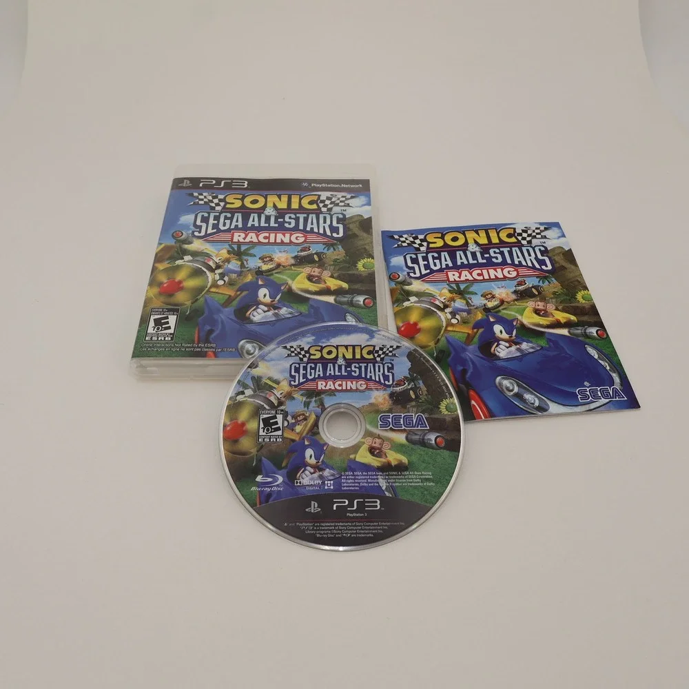 Sonic & SEGA All-Stars Racing Sony PlayStation 3 PS3 Game CIB Complete Manual